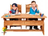 Комплект детский: парта+два стульчика (с112-1+с300+с300)